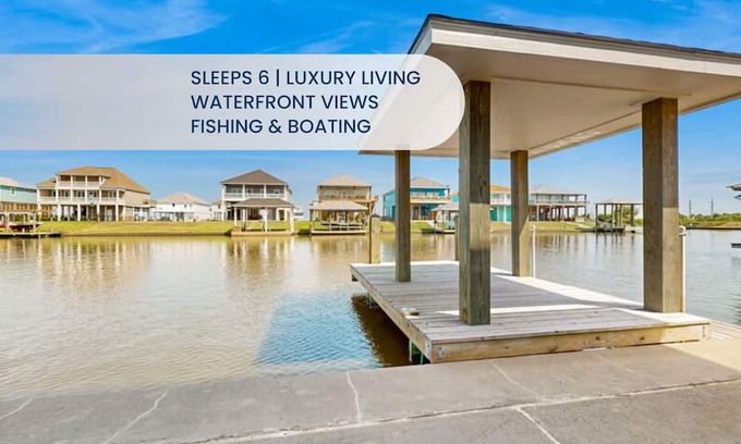 Galveston Casa | Laguna Beach 2BR | Waterfront Views, Two Living Areas & Grill