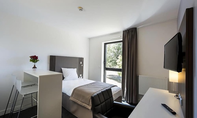 Dijon Hotel | Modern Mini-Apartment with Kitchen Amenities & Peaceful Surroundings