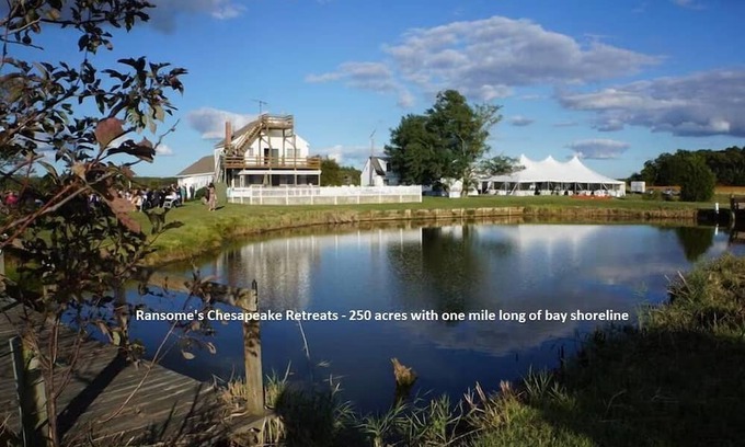 Crocheron Casa | 250 ACRE ESTATE ON CHESAPEAKE BAY, SLEEPS 40 W-AC VACATIONS, WEDDINGS] REUNIONS!
