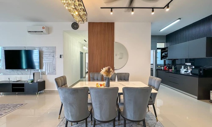 Kuala Lumpur Apartamento | AJ Suites by Rilaks, 3 Bedrooms 3 Baths for 7 Guests in KL North