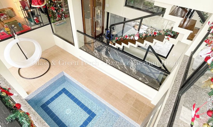Baguio Villa | Charming 5-bedroom Villa in Baguio with Heated Dipping Pool :Glass & Green Perch