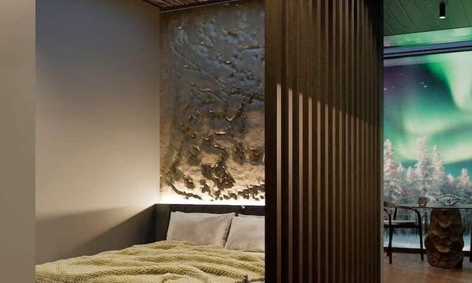 Inari Chalet De Esquí | Lodge Arctic 2 - sauna, glass roof & view of Lake Inari