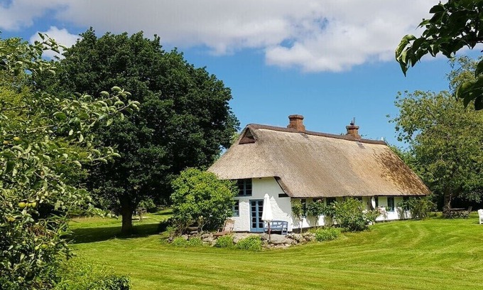 Wippendorf Cabaña | Thatched cottage in the meadow