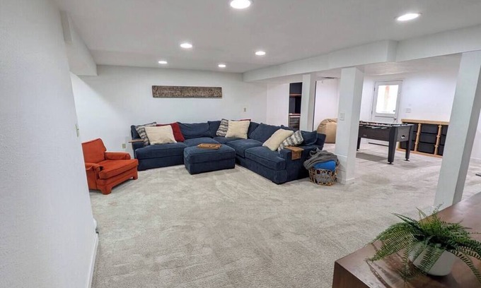 Foothills Casa | Spacious Luxury 5-bedroom house in Lakewood, CO with hot tub, fireplace & more!