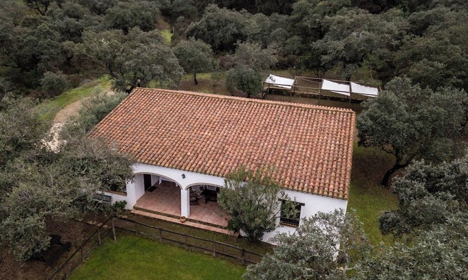 Calabazares Cabaña | Casa Olivo ideal for families with private pool and fireplace. Sierra d Aracena