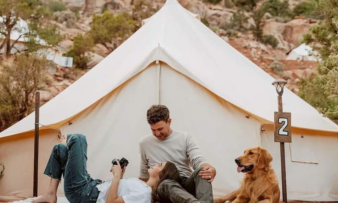 Hildale Casa | Dry Tent Near Zion National Park - Double Queen Bed