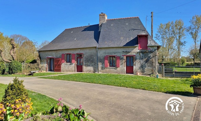 Saint-Michel-de-la-Roe Cabaña | Acogedor alojamiento para 6 pers. con amplia terraza