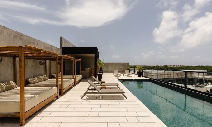 Ek Balam Village Condominio | Terramar Viento Apartment Beach Club Access