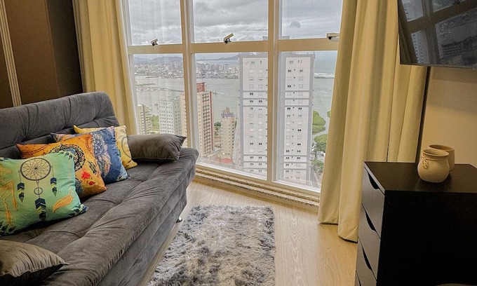 Fazenda Apartamento | Studio with sea view - Itajaí/BC - main beaches of Itajaí and BC.