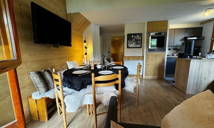 Tignes le Lac Apartamento | Ski-in ski-out garage superb Duplex view 8 people bright 3 bedrooms 2 bathrooms