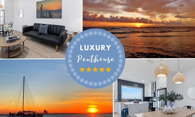 South Padre Island Condominio | Penthouse Luxury Condo with Amazing View 2 King Beds High End Water Front South Padre Island