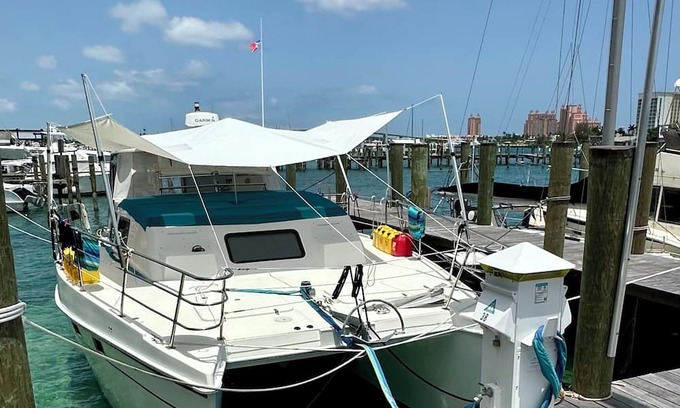 Downtown Nassau Alquiler De Eote | 44 foot motor catamaran