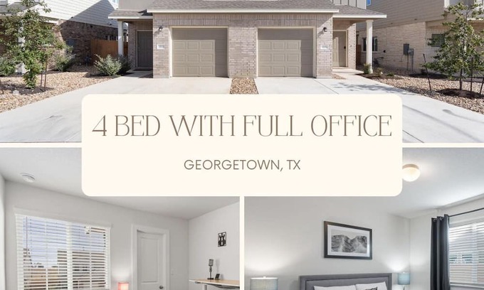 Georgetown Condominio | 4/2.5 / full office / pets ok / pool/gym/trails / garage / stairs /washer+dryer