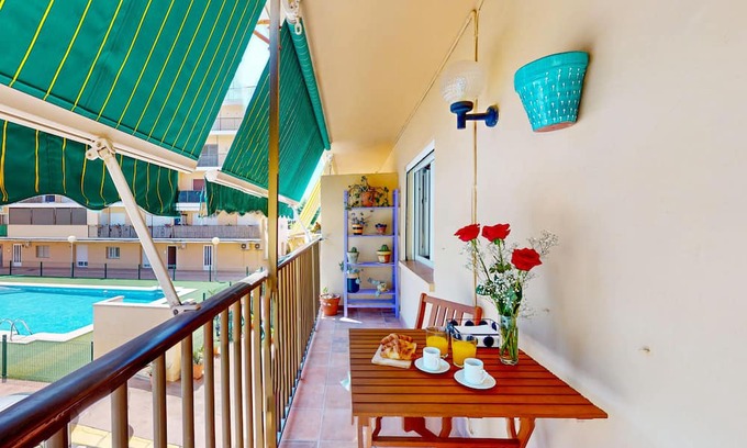 Denia Apartamento | Fiesta Apartment with direct access to the beach, wifi, A/C
