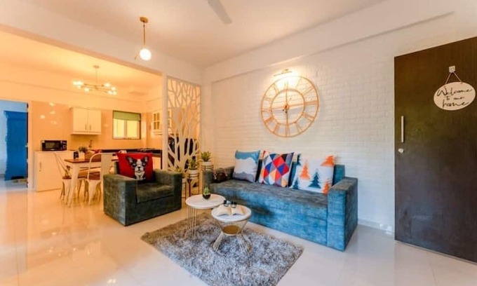 Anjuna Apartamento | BlueLagoon by Alpha Stays, 2bhk in Anjuna/vagator