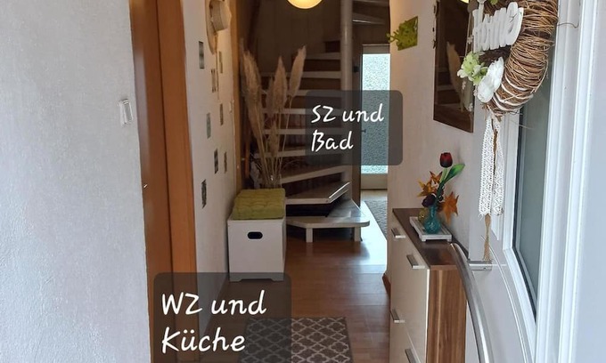 Cochem Apartamento | Ferienwohnung Burgblick - apartment/apartment, shower or bath, WC, balcony