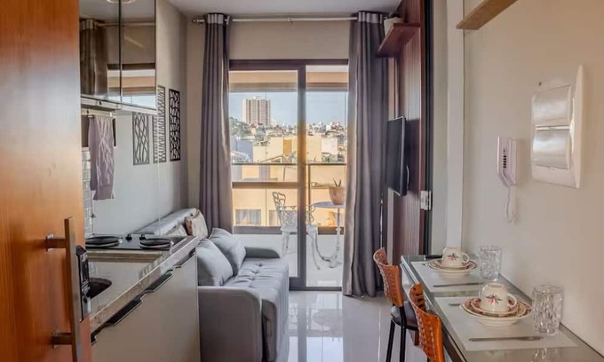 Armacao Apartamento | Bedroom and living room for 4 next to the Armação Convention Center Salvador/BA