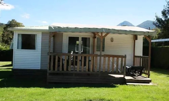 Oust Casa | MOBIL-HOME ERCE with covered terrace 2 shower rooms 4 persons